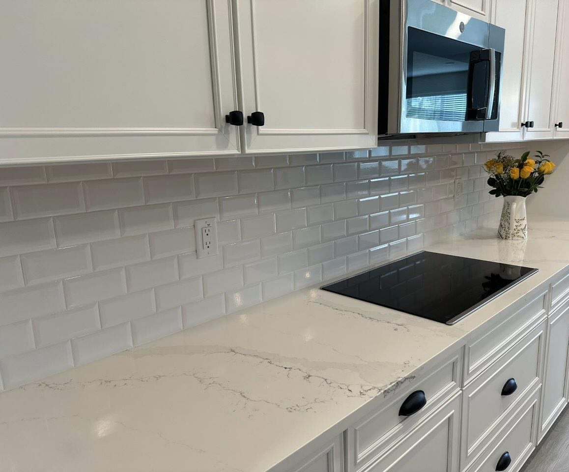 10x20 Beveled White Subway Tile